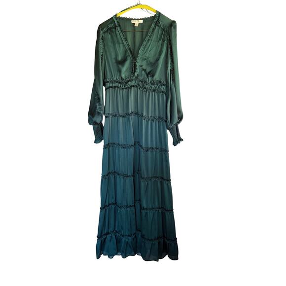 Gorgeous GREEN dress!!!  The color of fall!! - Picture 1 of 8